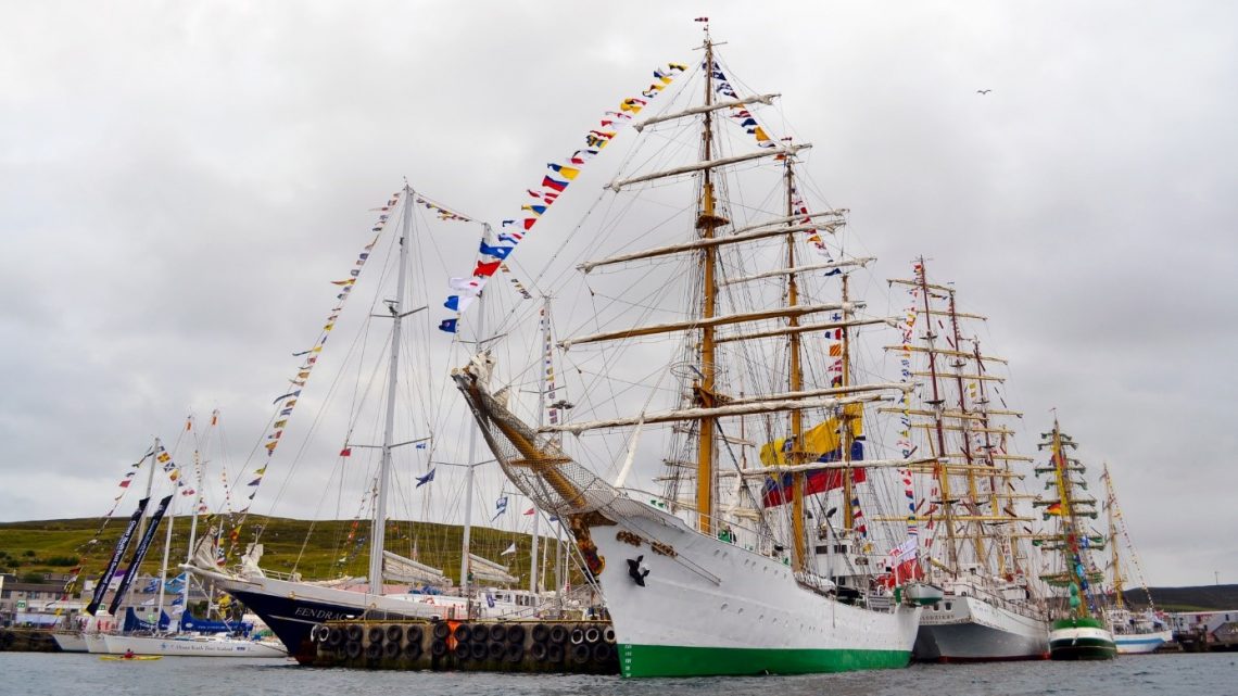 Tall Ships alongside at Lerwick